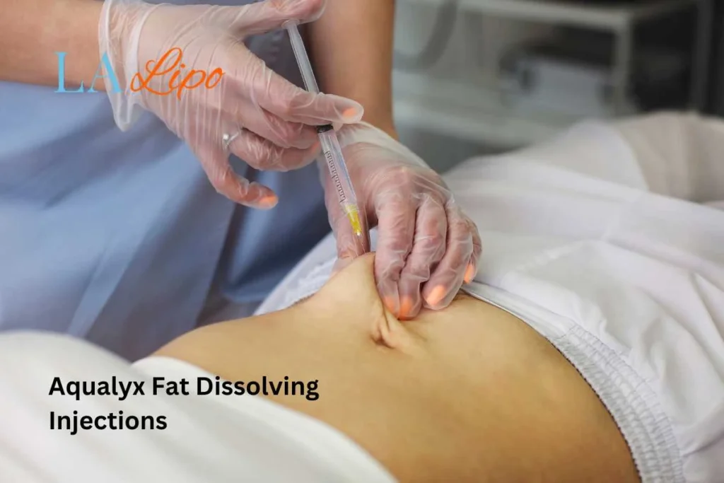 woman having fat dissolving injections Old Oak Common in the stomach