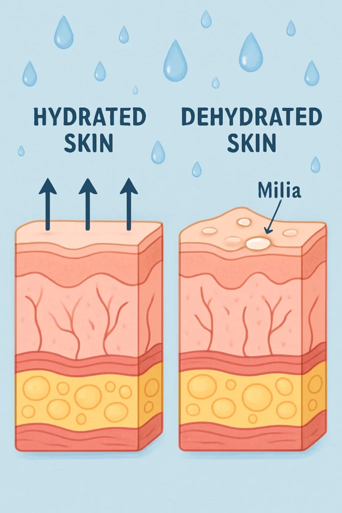The importance of hydration and milia production Old Oak Common