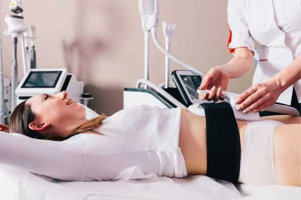 woman having body sculpting to help improve her body image and her mental health Old Oak Common